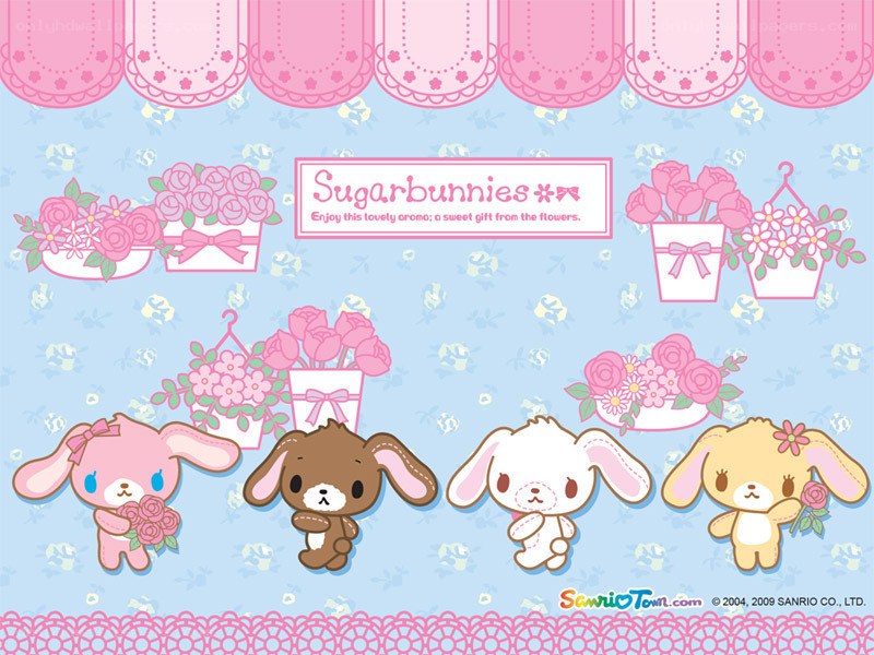 Sugarbunnies with flowers