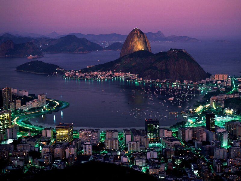 Sugarloaf Mountain at Dusk — Purple, Serene, Night