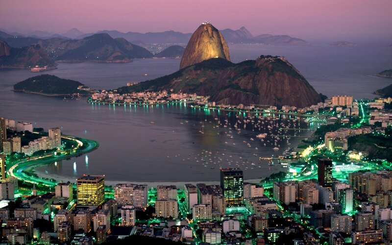 Sugarloaf Mountain at Dusk — Purple, Serene