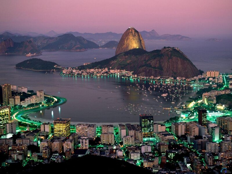 Sugarloaf Mountain at Dusk — Purple