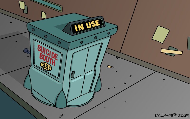 Suicide Booth Machine — Teal