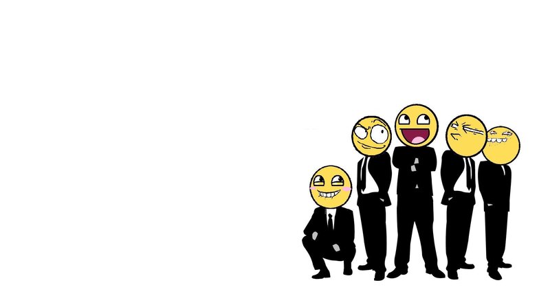 suits with emoji faces