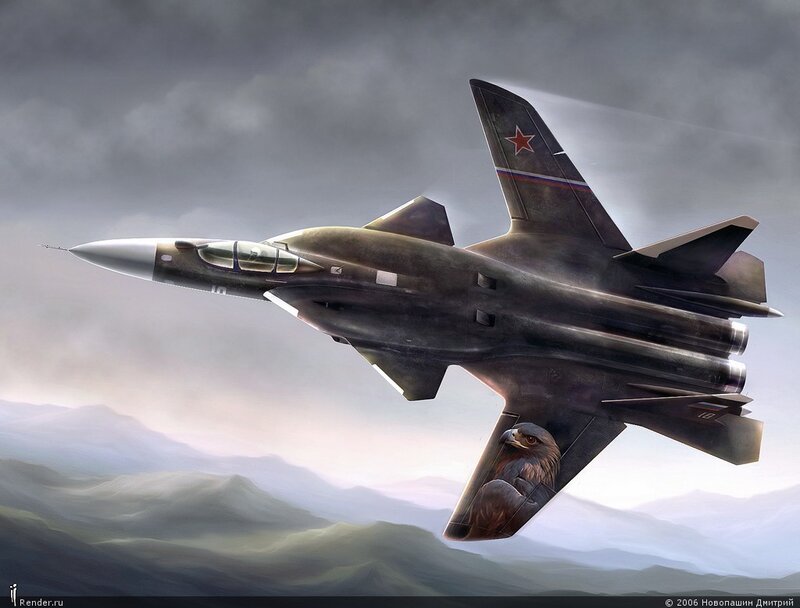 Sukhoi fighter jet in flight