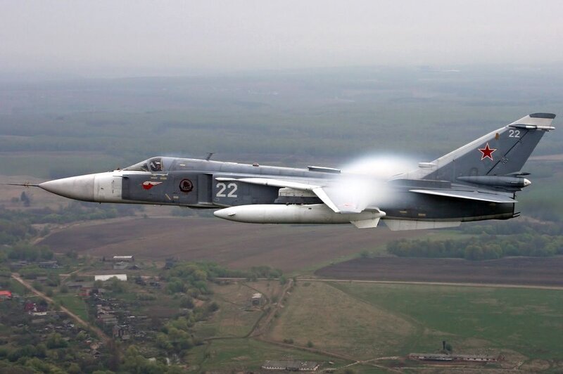 Sukhoi Su-24 in flight