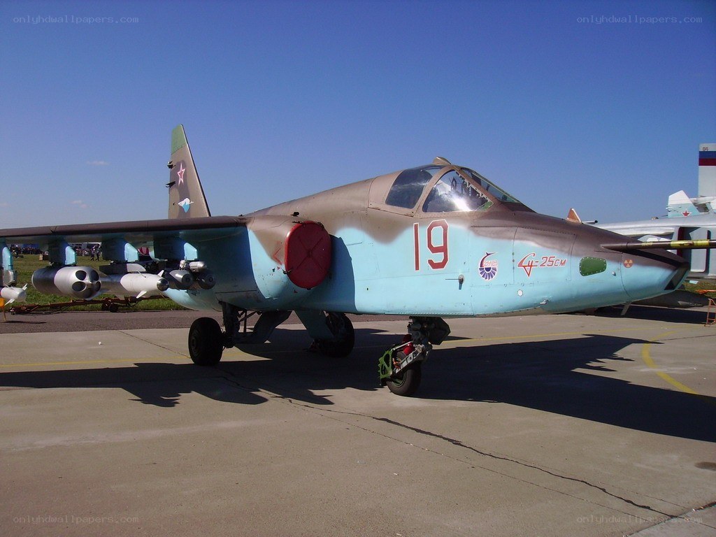 Sukhoi Su-25 on display