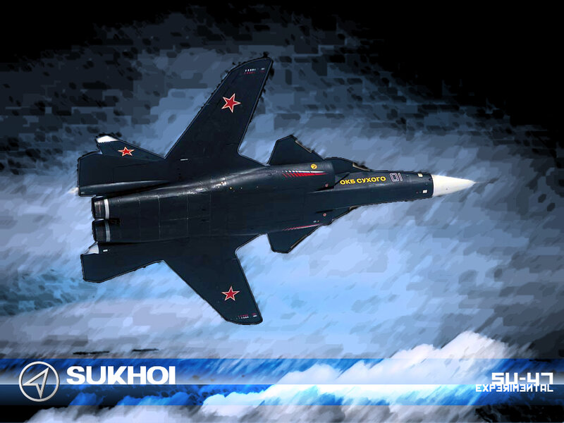Sukhoi Su-47 fighter jet