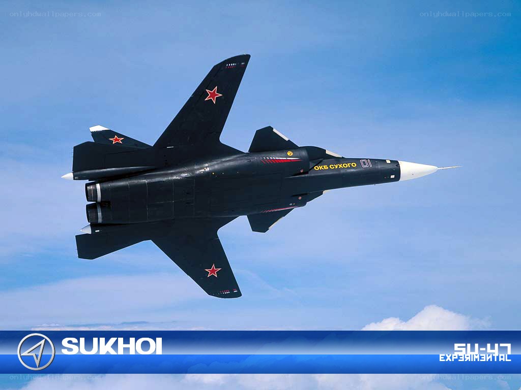 Sukhoi Su-47 in flight