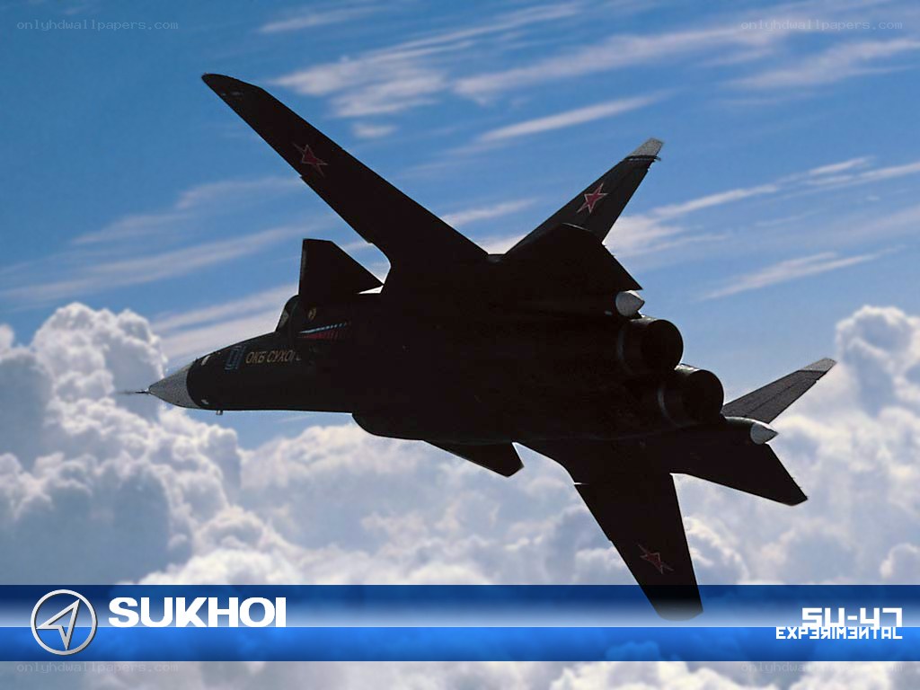 Sukhoi Su-47 in flight