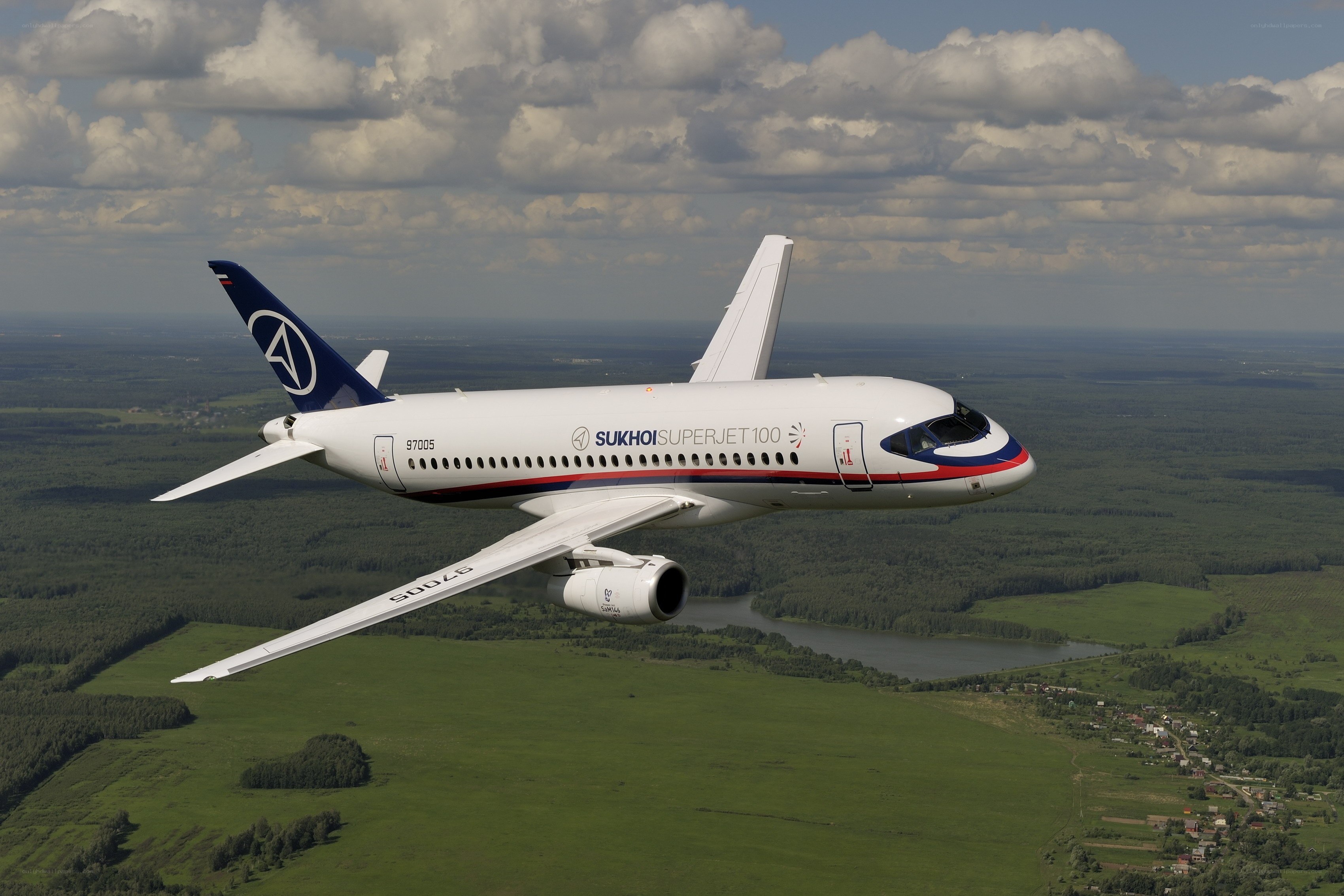 Sukhoi Superjet 100 in flight