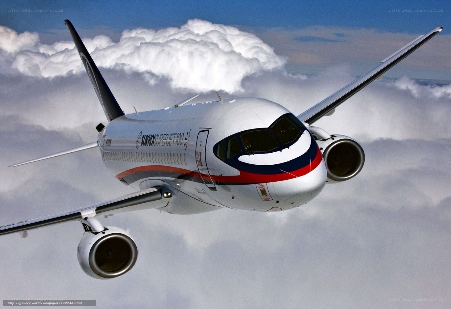 Sukhoi Superjet 100 in flight