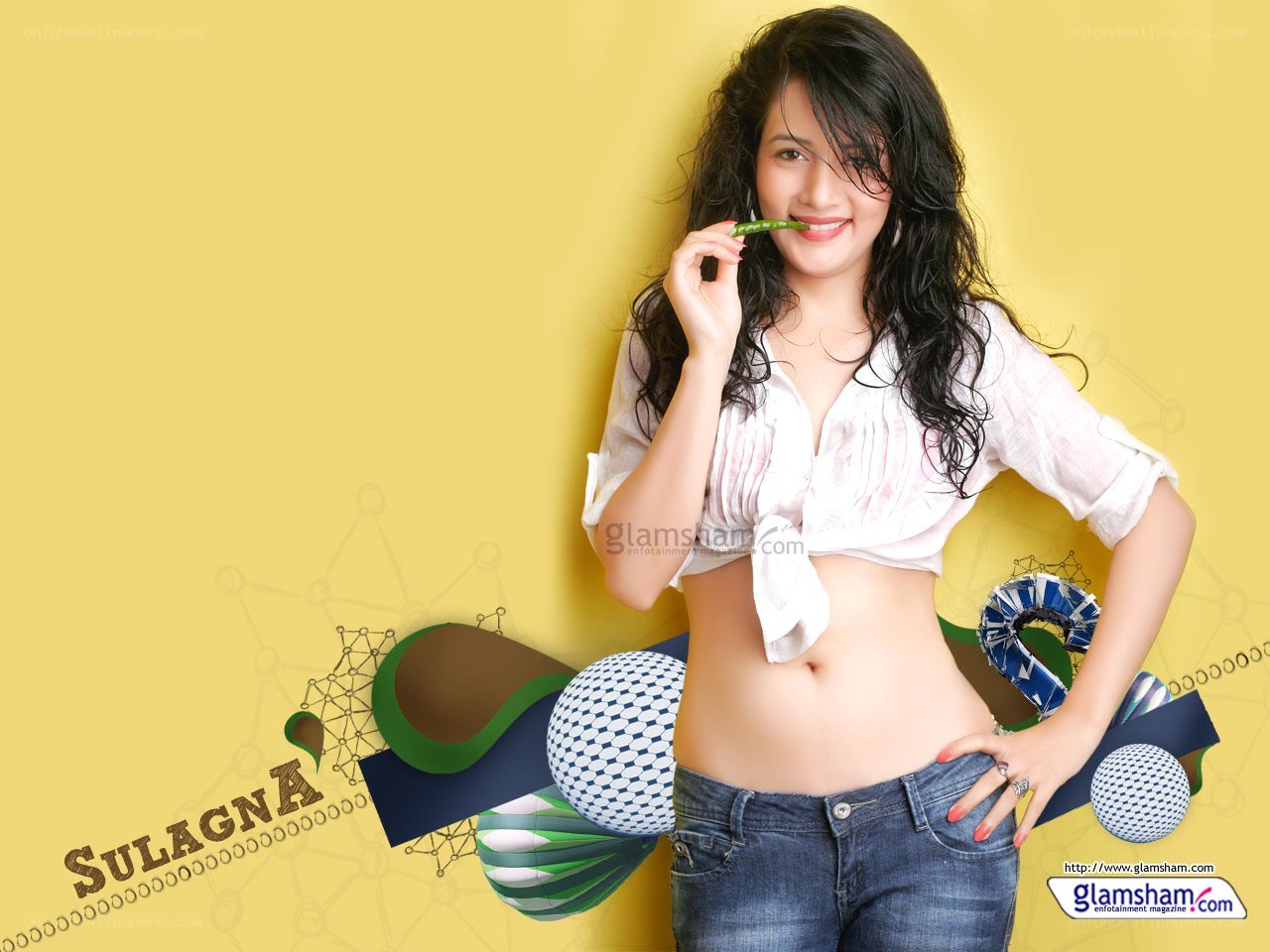 Sulagna in a playful pose