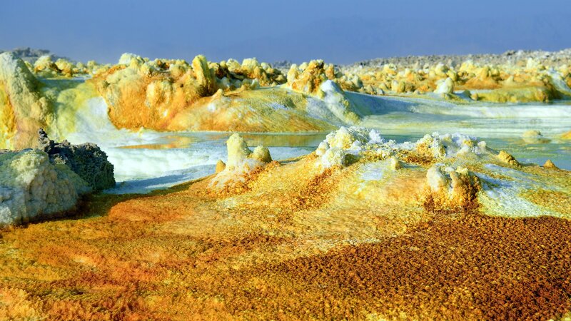 Sulfur Formations at Lake