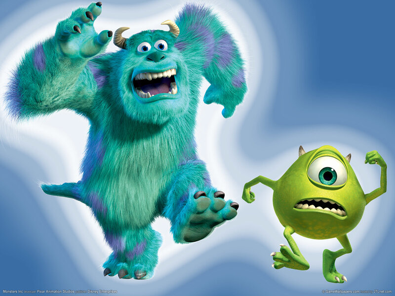 Sulley and Mike from Monsters, Inc.