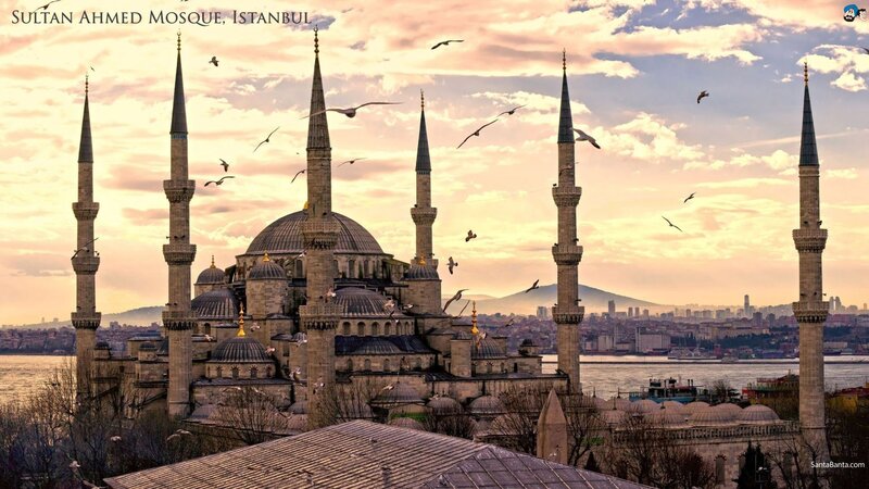 Sultan Ahmed Mosque — Blue, Serene, Sunset