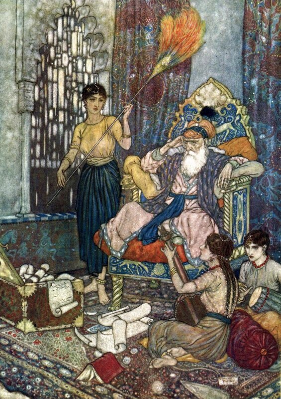 Sultan and his attendants