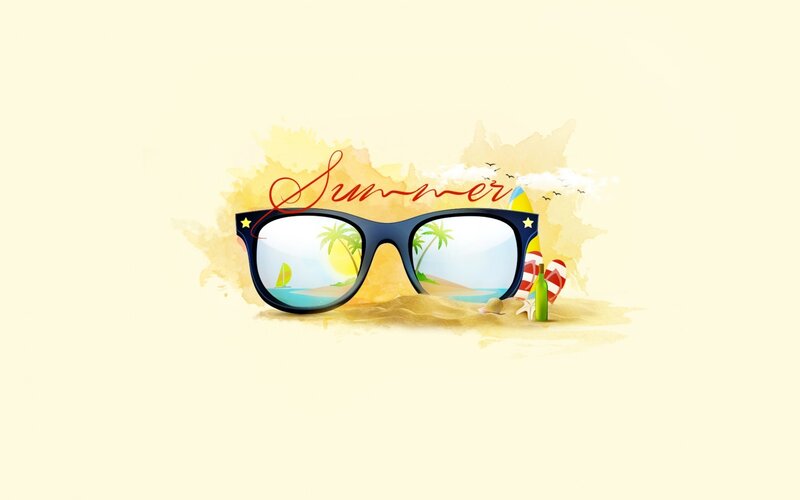 Summer beach sunglasses