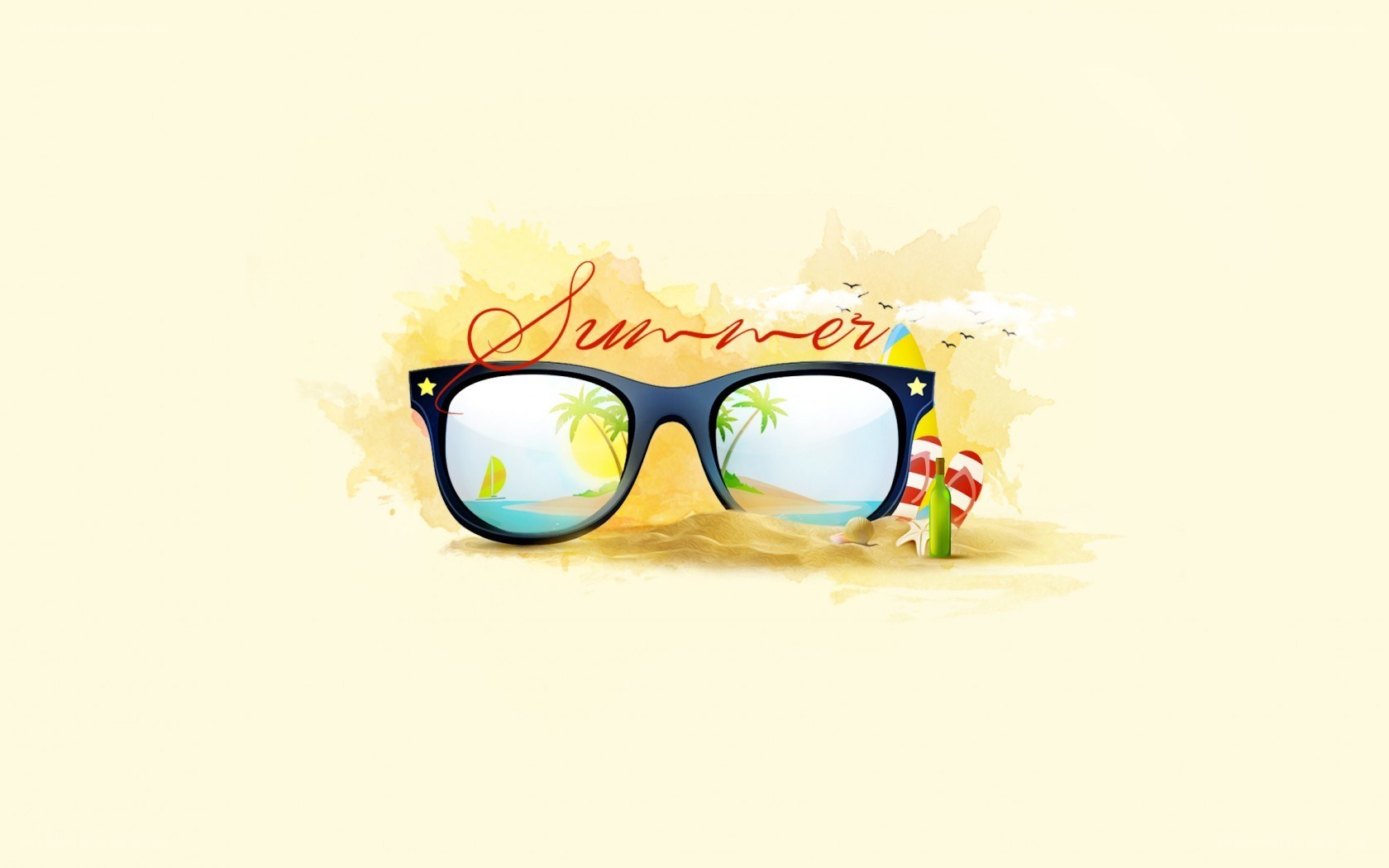 Summer beach sunglasses