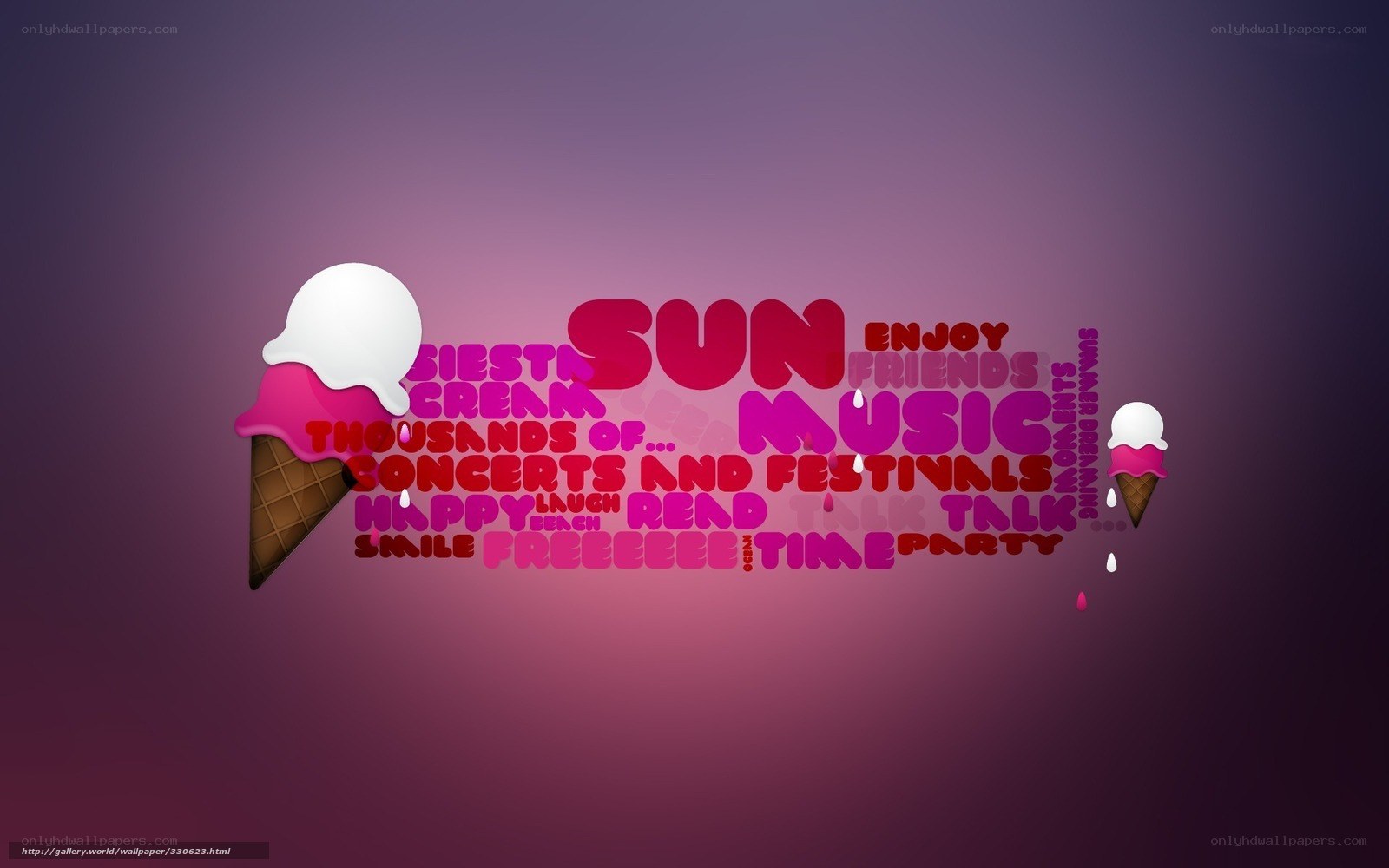 Summer fun word art