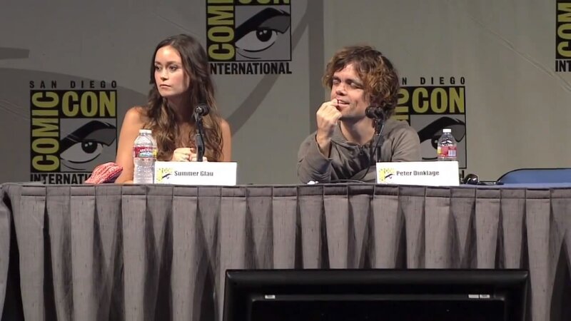 Summer Glau and Peter Dinklage at Comic-Con