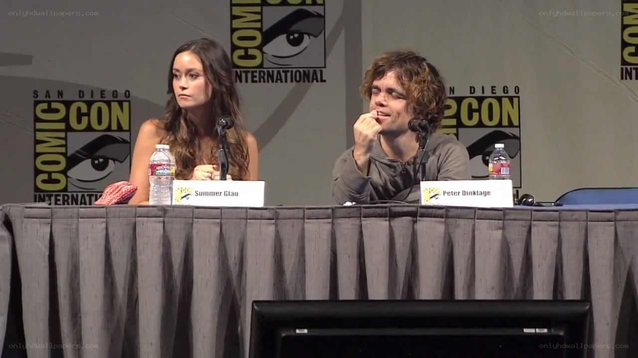 Summer Glau and Peter Dinklage at Comic-Con