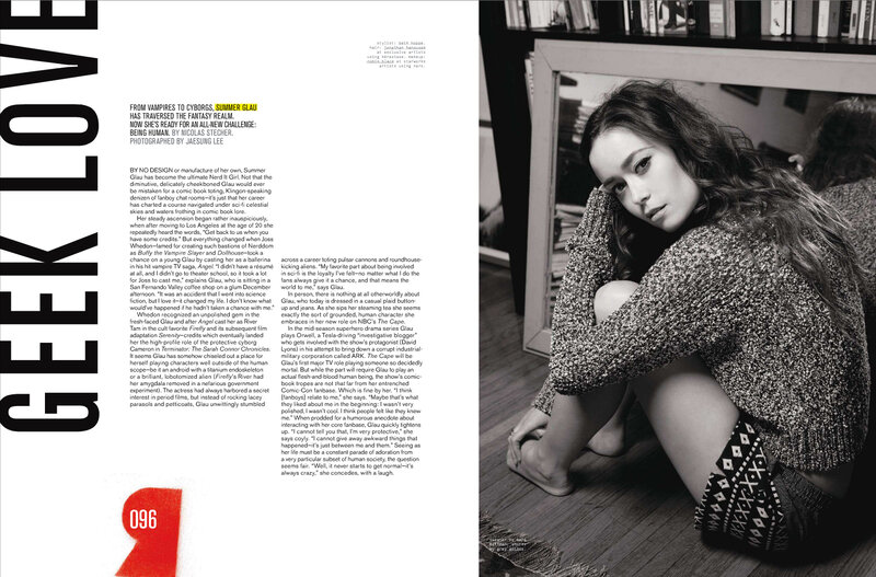 Summer Glau magazine feature