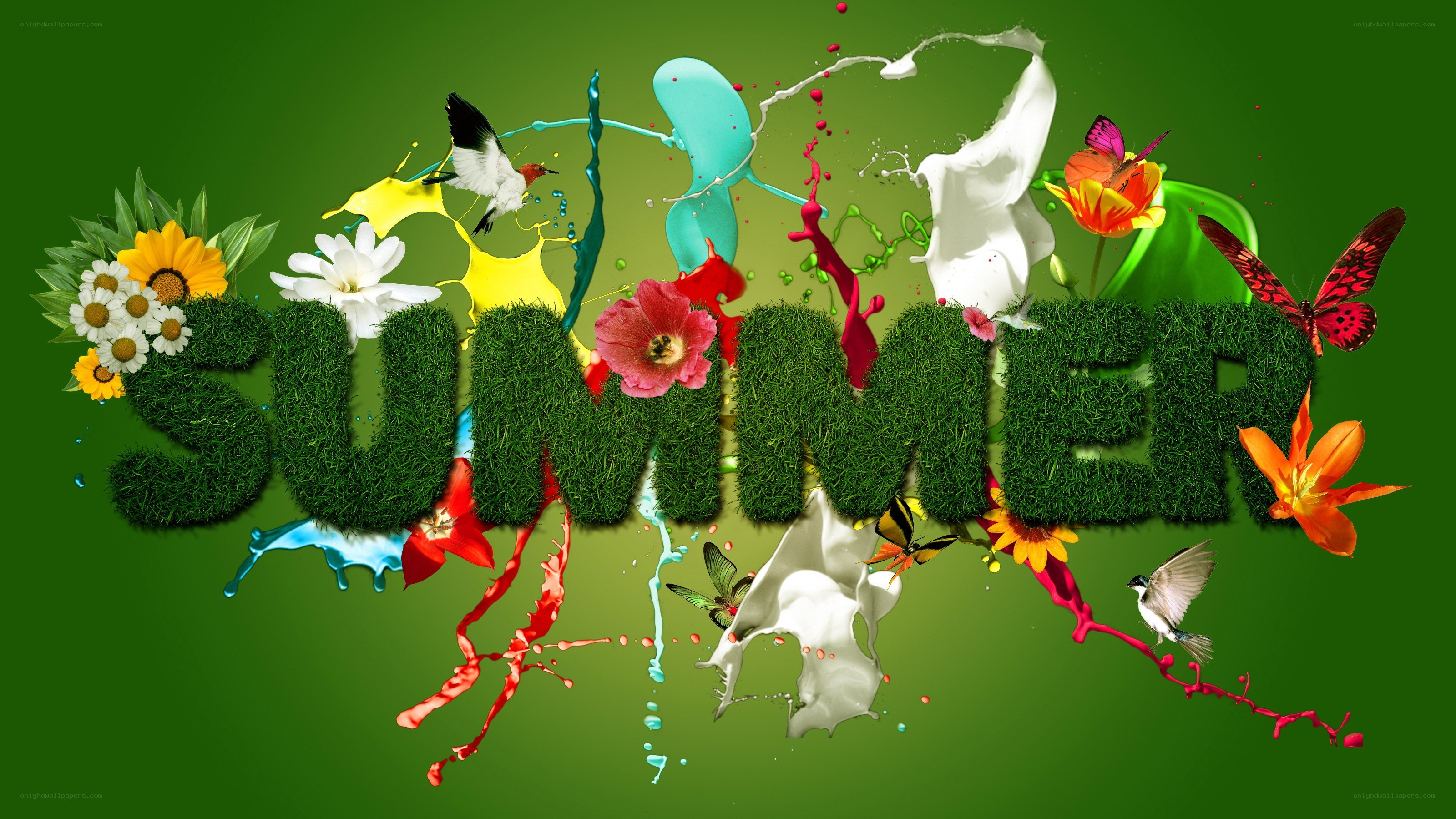 Summer nature art