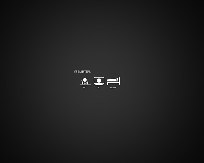 Summer Routine Icons — Black, Calm