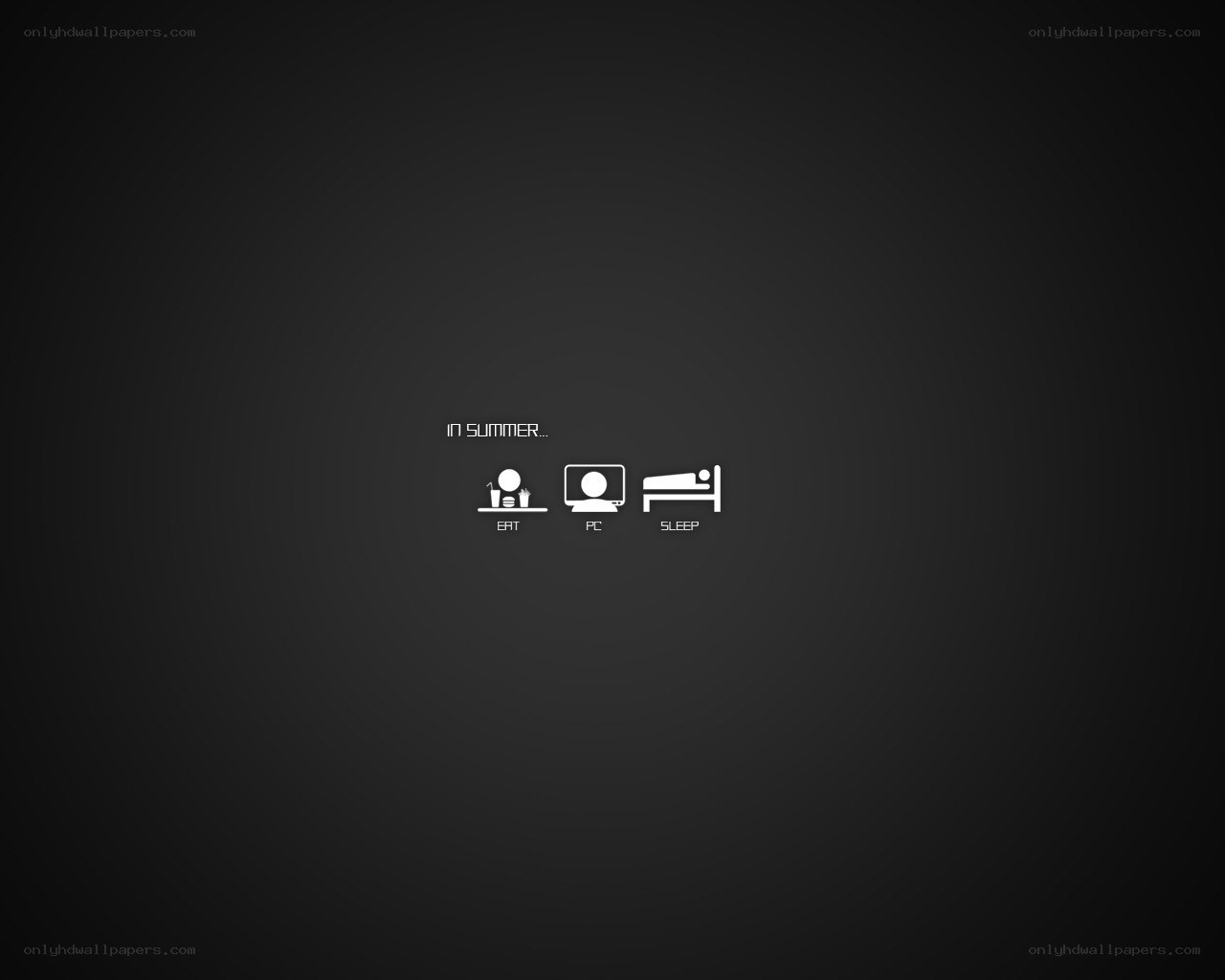 summer routine icons