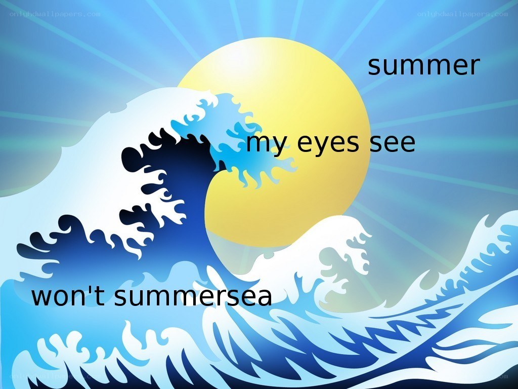 summer sea wave art
