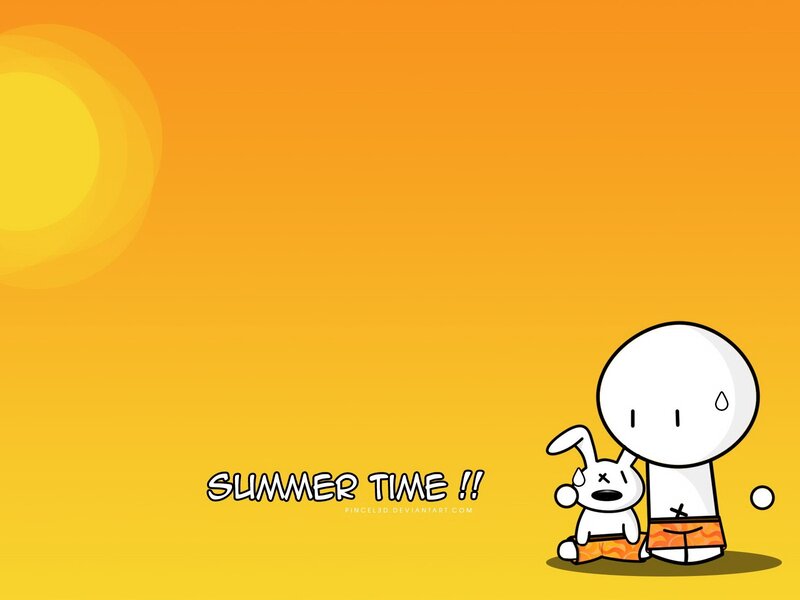 Summer time cartoon