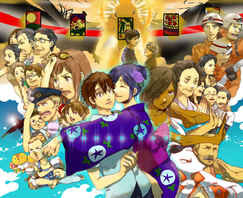 Summer Wars character collage