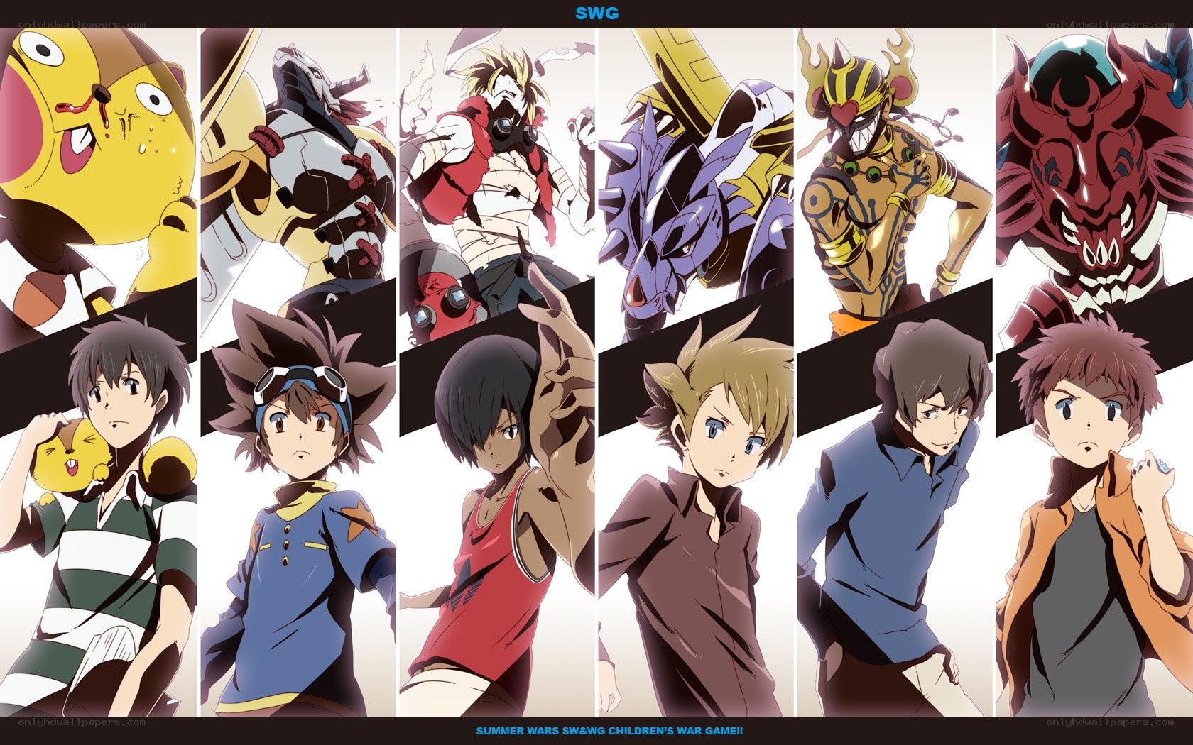 Summer Wars characters and digimon