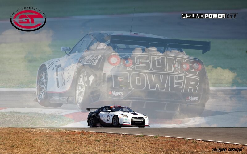 Sumo Power GT race car on track