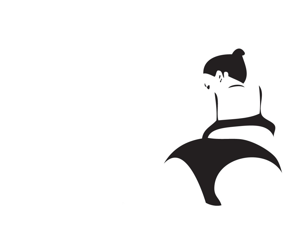 sumo wrestler silhouette