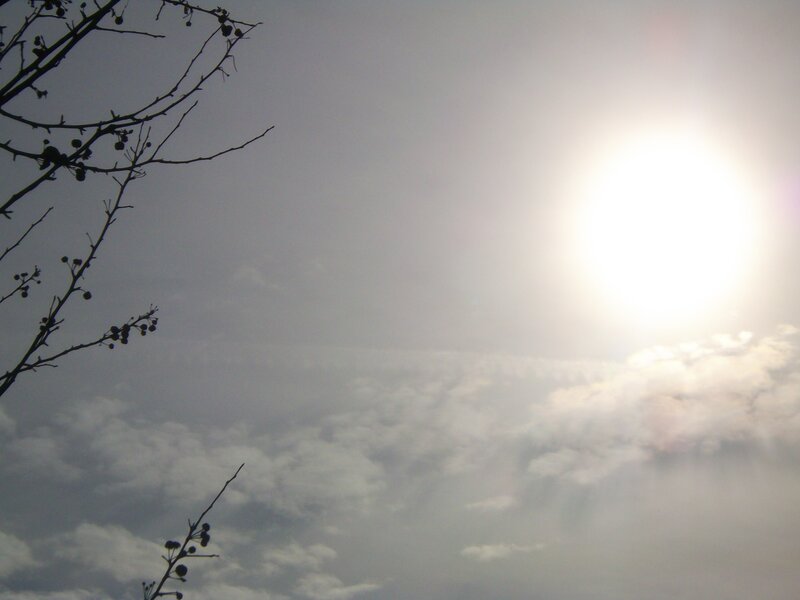 Sun Above Clouds — Gray, Serene