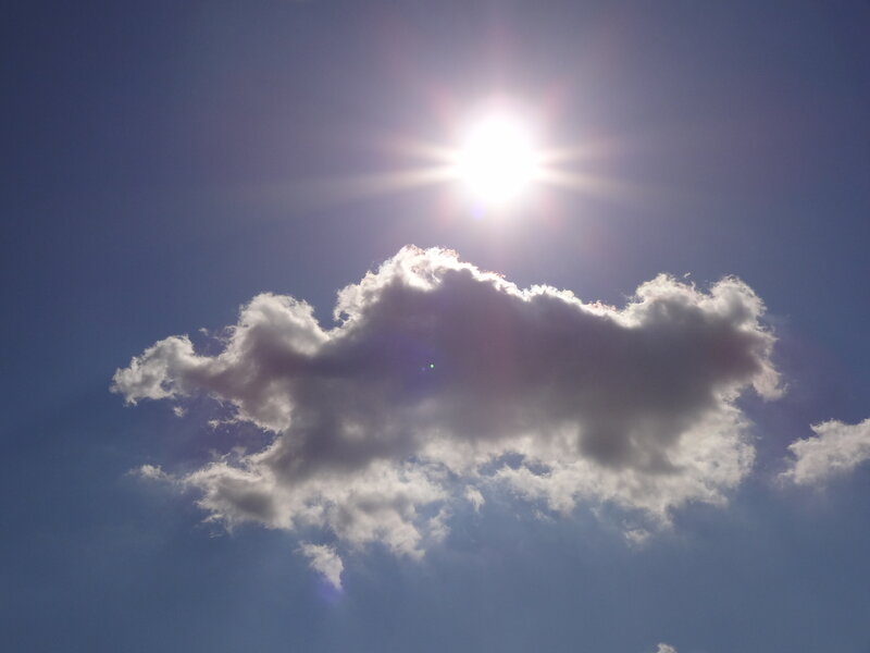 Sun and Cloud in Sky