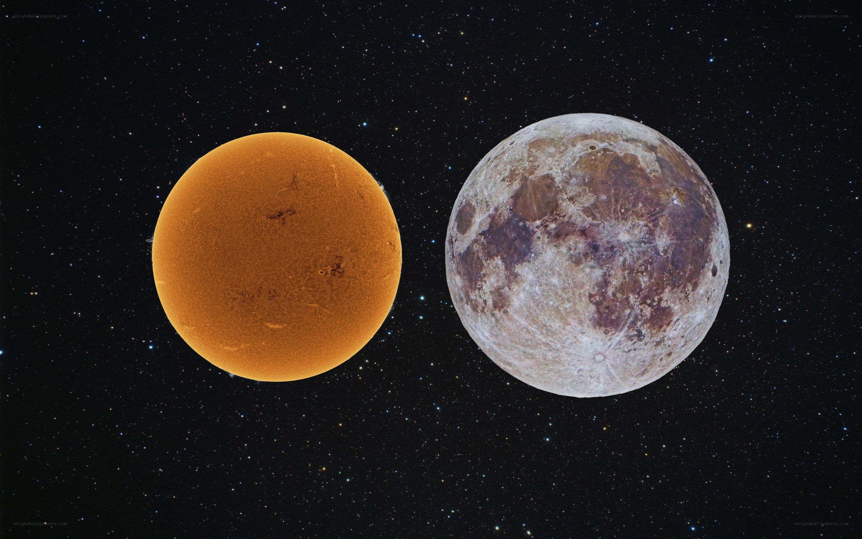 Sun and Moon Comparison