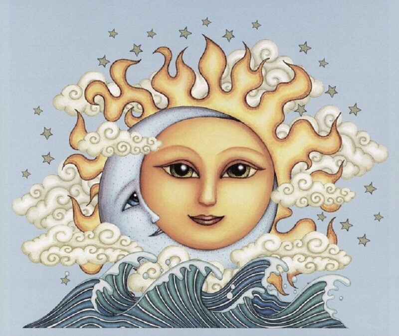Sun and Moon Faces