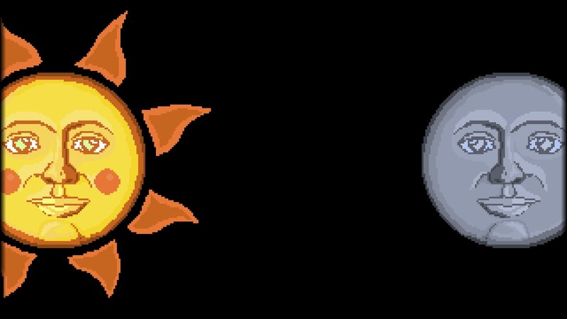 Sun and Moon Faces — Yellow