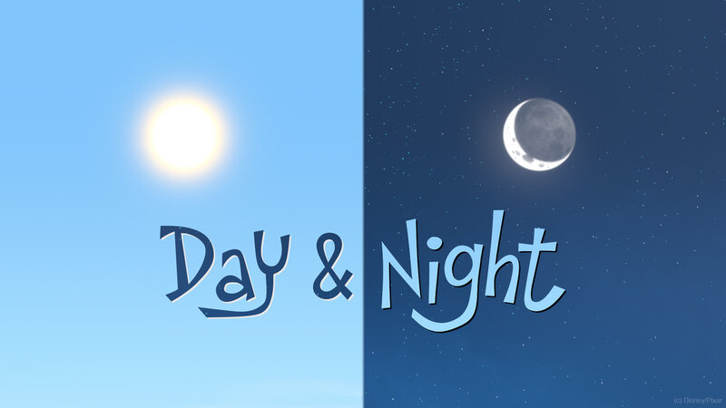 Sun and Moon in Sky