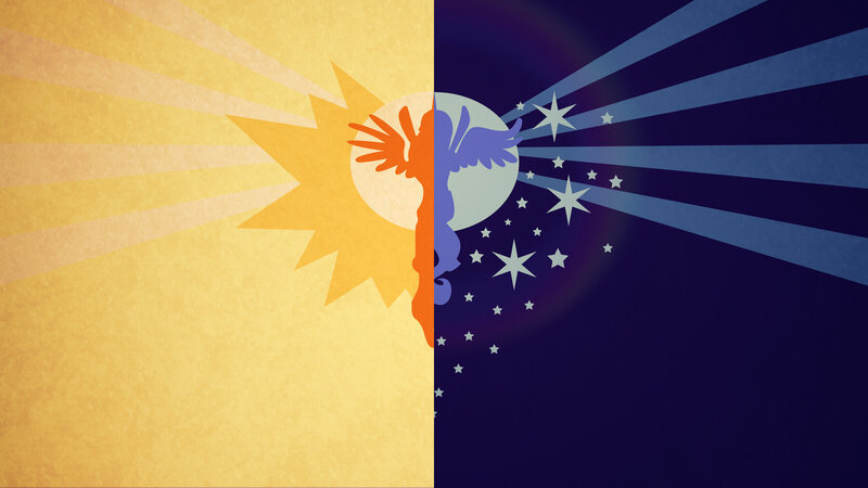 Sun and Moon Silhouette