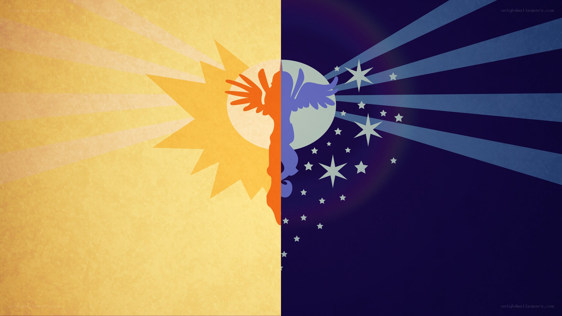 Sun and Moon Silhouette