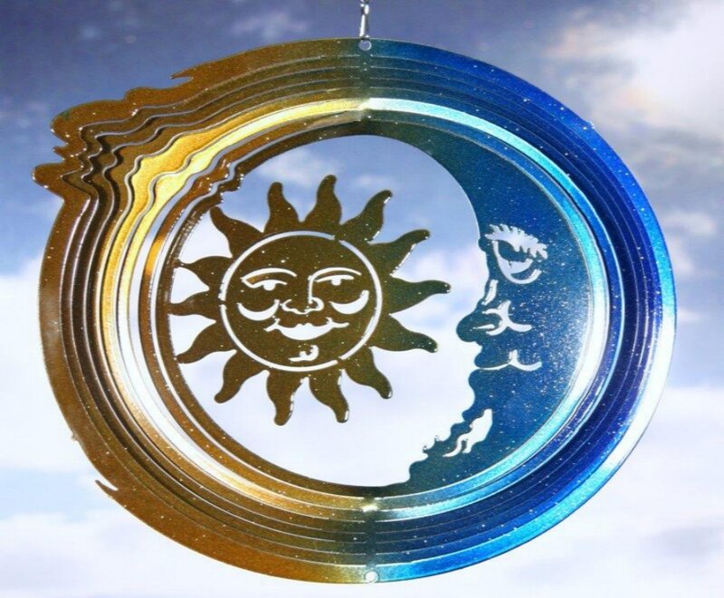 Sun and Moon Wind Spinner