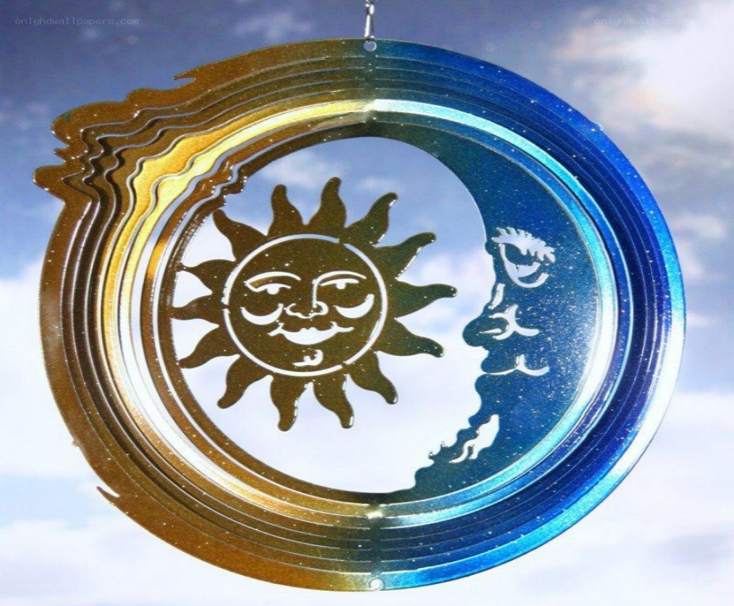 Sun and Moon Wind Spinner