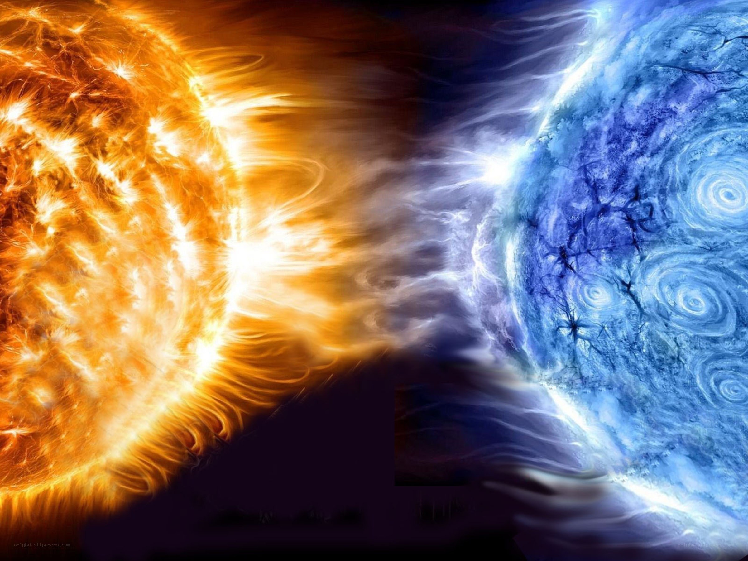 Sun and planet interaction