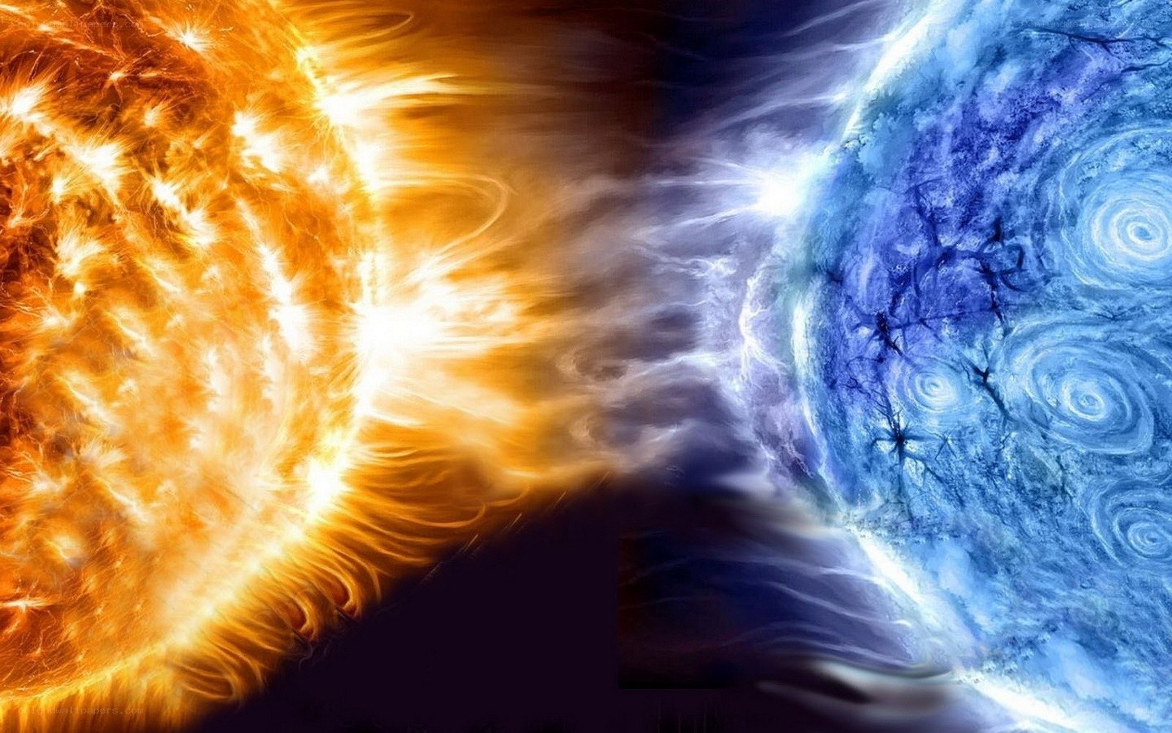Sun and planet interaction