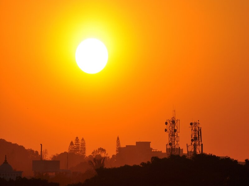 Sun at Sunset — Orange