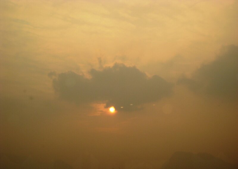 Sun Behind Cloud — Yellow