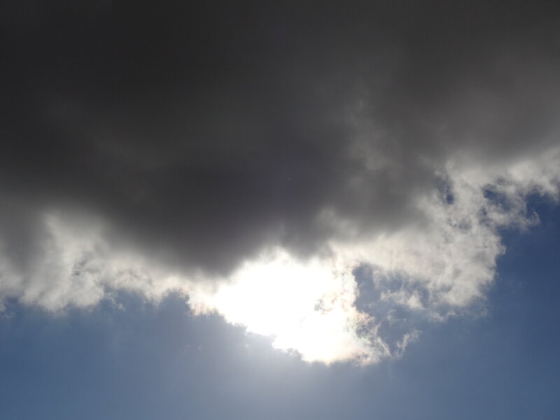 Sun Behind Clouds — Blue, Dramatic, Afternoon, Photograph, Sky