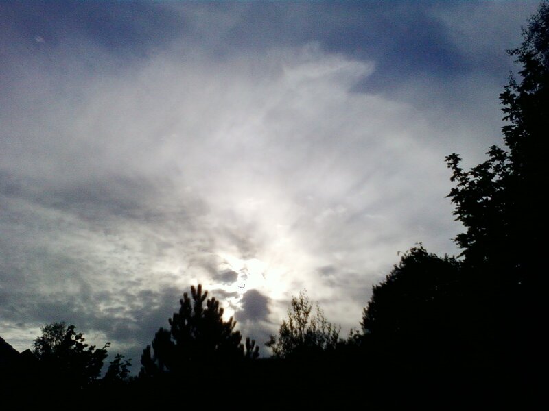 Sun Behind Clouds — Gray, Dramatic, Afternoon